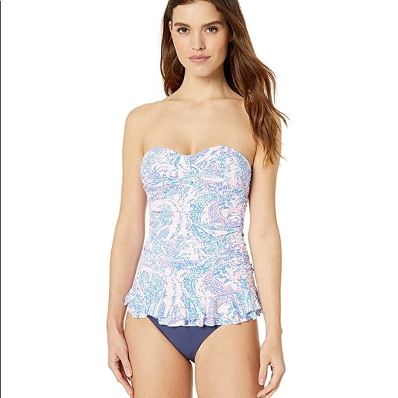 Lilly Pulitzer Carmen Ruffled Tankini Swimsuit - Picture 6 of 10